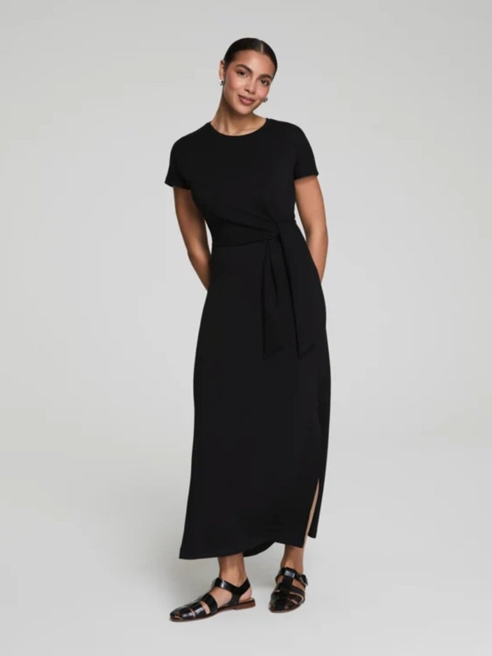 SPANX AirEssentials Tie-Waist Maxi Dress Size M NWT